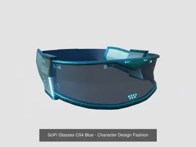 08 SciFi Glasses C Model Collection - Character Design Fashion 3D Model Pack