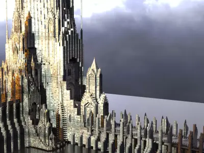 Wizards observation Dark Tower Bridges  3D model