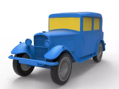 Peugeot 201 1929 Classic Car 3D print model