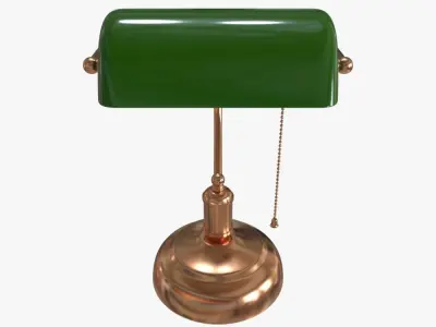 Bankers Lamp 3D model