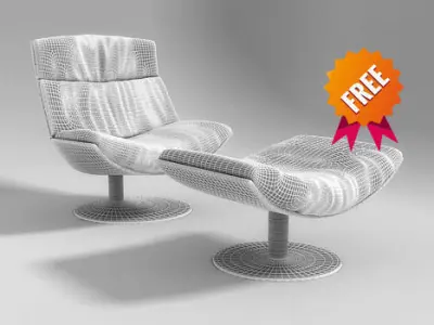 Kara Armchair Desiree Free 3D model