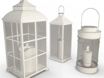 White Lantern 3D model