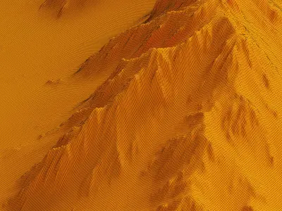 Mountains terrain 3D model