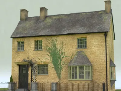 A Cottage house in cotswolds 3D model