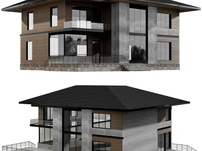 MODERN HOUSE NO17 A 3D model