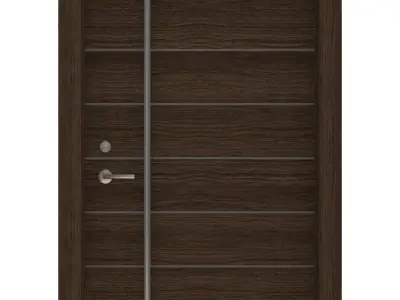 Door Collection-004 Dark Wood 3D model
