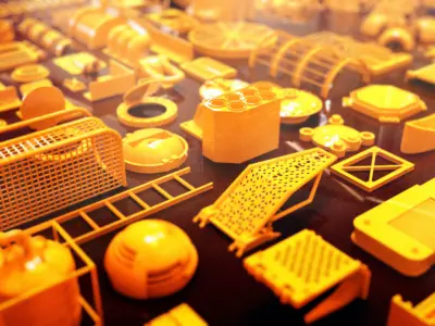 Space Mech - Kit Bash Set 3D model