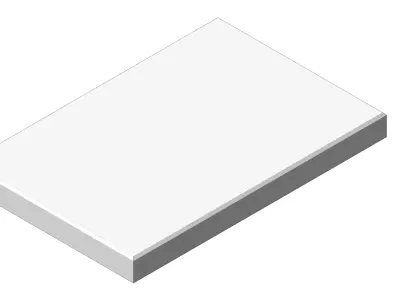 Concrete Slab 60 40 5 cm Rectangular Paving Stone Outdoor Patio  3D model