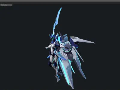 Space mecha 3D model