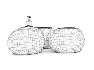 Stone Bathroom Fixtures 3D model