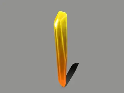 Crystal Set orange sword Low-poly 3D model purchase