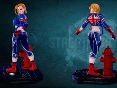 Cammy of Street Figther 6 3D print model