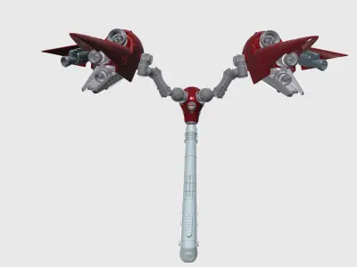 GERBERA WINGS MECHA MODEL CUSTOM BACKPAK SET 3D print model