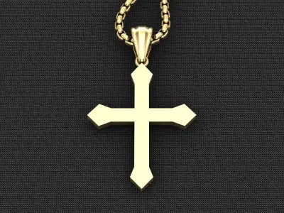 Cross Light Gold 3CP061 3DM STL 3D model