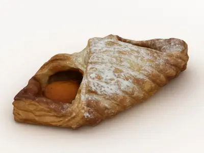 Pastry 001 Low-poly 3D model