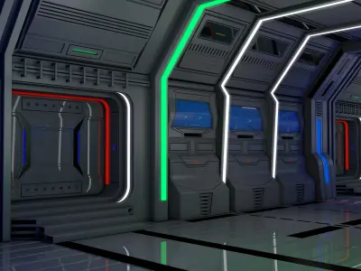 Sci Fi Interior 3D model