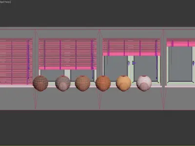 Wood Blinds Venetian version 1 - length 150cm 3D model