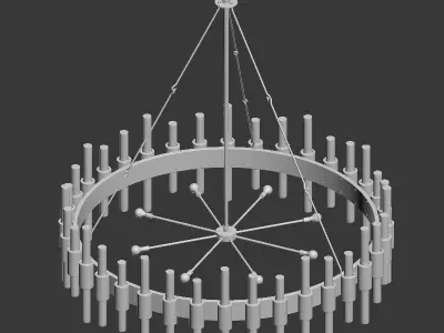 Haskell Large Chandelier Arteriors Home 3D model