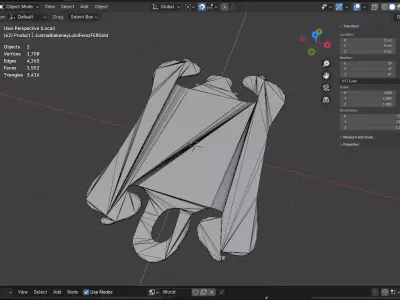 Justina Blakeney Loloi Feroz FER Gold Area RUG Low-poly 3D model