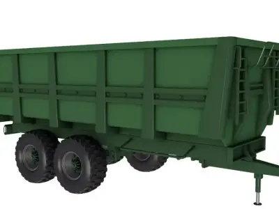 Agricultural Tipper Trailer 3D model