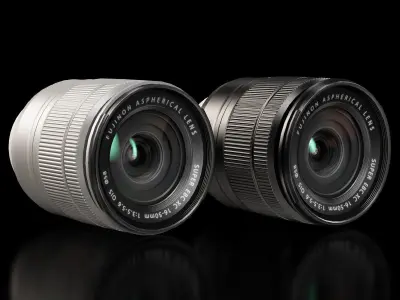 Fujifilm Fujinon XC16-50mm f 3-5 5-6 OIS Lens Low-poly 3D model