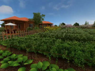 Village View 3D model