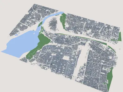 Khartoum City Sudan 3D model