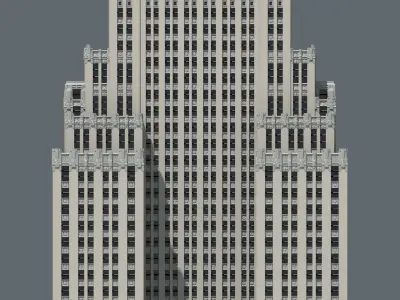 Park Plaza Hotel 3D print model