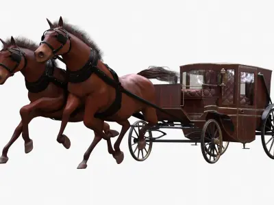  Carriage with Horses 