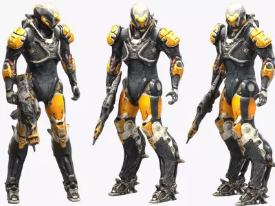 Ranger Javelin - Anthem Low-poly 3D model