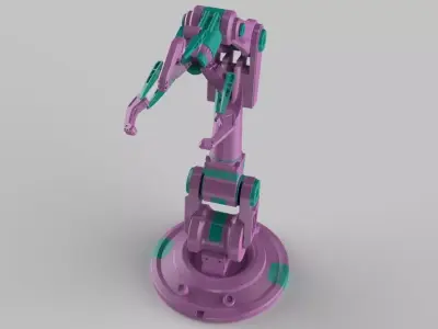 Robotic arm machine scifi 3D model