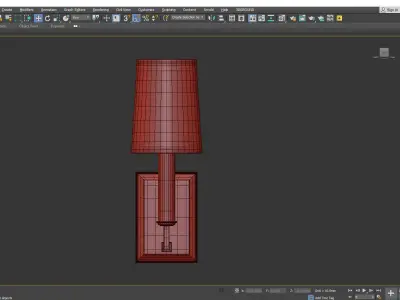 Clinton Sconce Low-poly 3D model