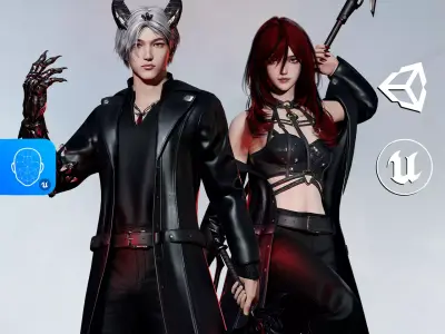 Street Demon - Game Ready Low-poly 3D model