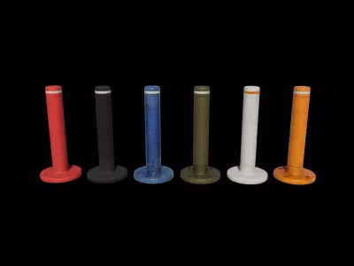 Road Block Pillar  3D model