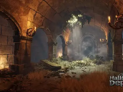 Modular Gothic Dungeon Low-poly 3D model