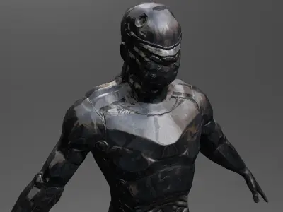 Space wanderer 2 Low-poly 3D model