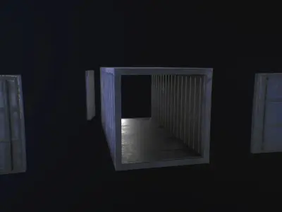 Container shipping Free low-poly 3D model