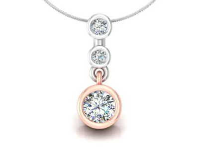 Simple light weight pendant with STL 3dm 3D print model