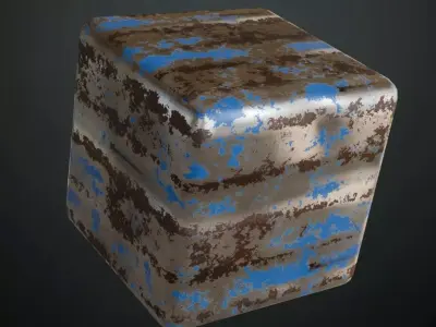 Extreme Rusty Corrugated Metal PBR Seamless Texture