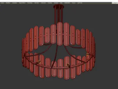 Crystorama Bolton Chandelier Low-poly 3D model