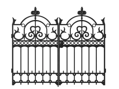 Forged wicket 2 Low-poly 3D model