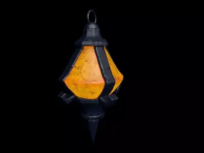Nostalgic Lantern Low-poly 3D model