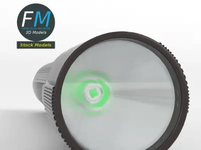 LED flashlight 3D model