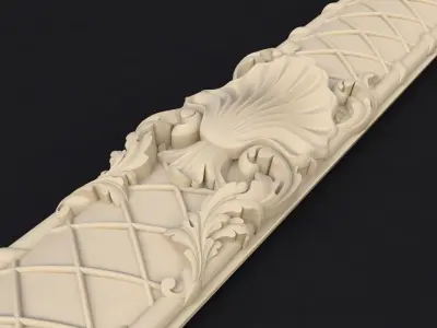 dekor gold ruler 3D model