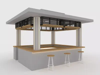 Booth 2  3D model