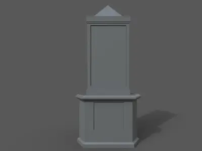 triangle sign 3D model