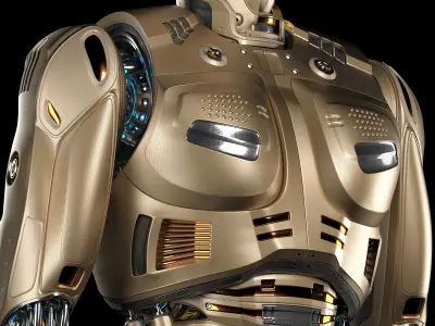 Robot Man 2 Rigged BASIC EDITION 3D model