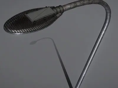 Sci-Fi Street Light 14 version 13 6m with pole 1 Low-poly 3D model