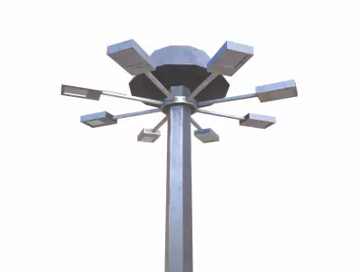 Street Light Low-poly 3D model 39