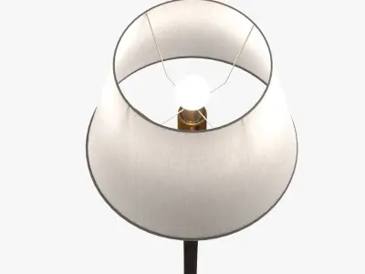 moonshine floor light in silvery black 3D model